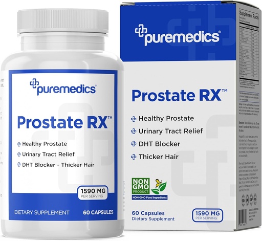 [BRSROALRPIMQG2QU] ProstateRX Saw Palmetto, Pygeum & Pumpkin Seed Extract | Prostate & Urinary Health | Bladder Emptying | Reduce Urgency | Clinical Strength 60 Capsules