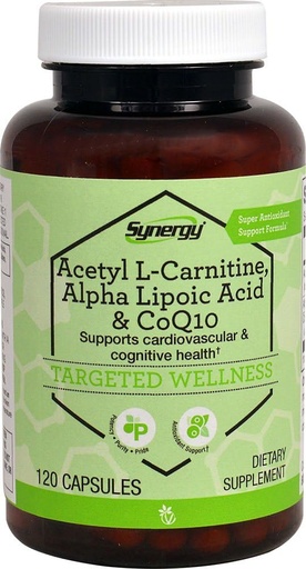 [BRSWIZT7BMCQKETK] Vitacost Synergy Acetyl L-Carnitine, Alpha Lipoic Acid & CoQ10 -- 120 Capsules