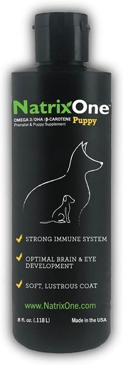 [BRSW2GQDCF7AAFI3] 100% Pure Camelina Oil for Puppies, 8 oz - Puppy Immune System and Cognitive Development Booster, Protective Care - Omega 3 by NatrixOne