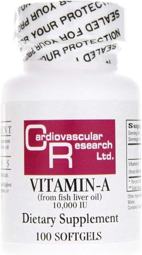 [BRSWGHAOC4IQY3Y6] Cardiovascular Research Vitamin-a 10000 Iu, White, 100 Count