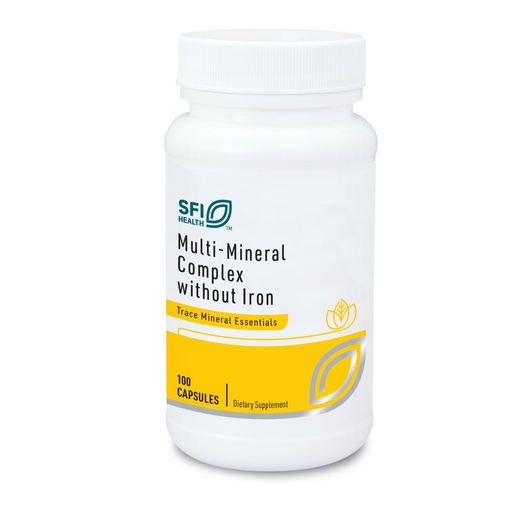 [BRSWIYALO4FQOAL4] Klaire Labs SFI Health Multi-Mineral Complex Without Iron - Broad Spectrum & Hypoallergenic Essential Trace Mineral Blend with Copper & Zinc, Iron-Free (100 Capsules)