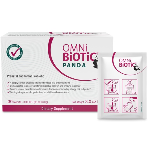 [BRSWYAQPDEIB423A] OMNi BiOTiC Panda - Probiotic for Mom and Baby - Prenatal and Infant Probiotic – Gut Health & Immune System Support – Vegan and Hypoallergenic - Non-GMO (1 Pack)