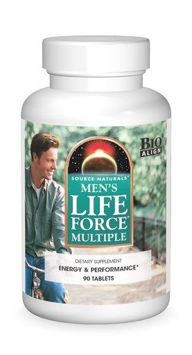 [BRSWIY35AQPBKHLI] Source Naturals Men's Life Force Multiple Daily Multivitamin & Immune Health Supplement - 13 Essential Vitamins, Nutrients & Minerals - 180 Tablets