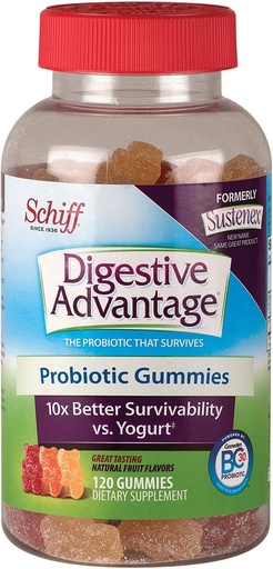 [BRSWKHYQPIHRACDJ] Schiff Digestive Advantage Probiotic Gummies (120 Count)