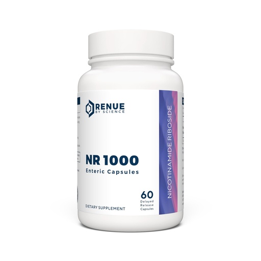 [BRSROAD5PIHRYAD2] Renue By Science Nicotinamide Riboside | High Strength NAD Supplement | 60 Nicotinamide Enteric-Coated Capsules - 1000mg Nicotinamide Riboside per Serving | Manufactured in the USA Third-Party Tested