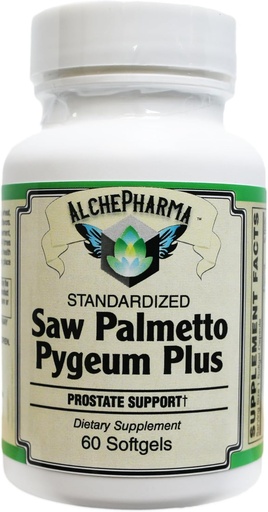 [BRSWYZT7AF7BEAY6] Palmetto & PYGEUM Plus-Prostate Support [ Avropa Standartlaşdırılmış ] Professional Formula - 60 Softgels
