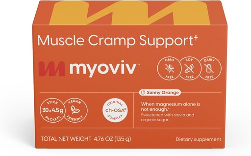 [BRSRA2TROUFWE3I2] Leistungsstarkes Muskel Cramp Relief - 30 Packungen, Sunny Orange Flavor - Muscle Cramp Support - Pregnancy & Lactation Safe