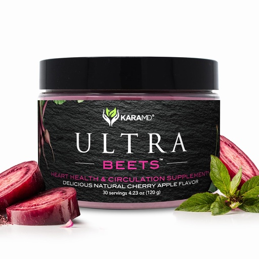 [BRSWGHYNCRYRQD32] KaraMD UltraBeets | Pure Beetroot Powder Superfood | Natural Vegan Friendly, Non-GMO & Gluten Free Nitric Oxide Booster Supplement | Supports Circulation & Energy (30 Concentrated Servings)