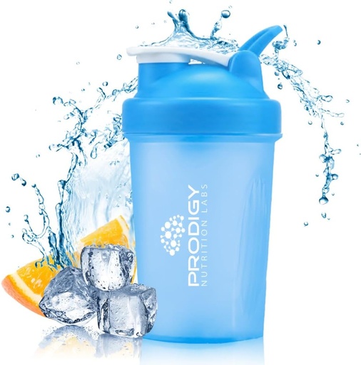 [BRSRMAYKC56R4CLG] Prodigy Nutrition Labs Premium Shaker Şişe Protein Shakes ve Pre Workout -14 Ounce (Mavi)