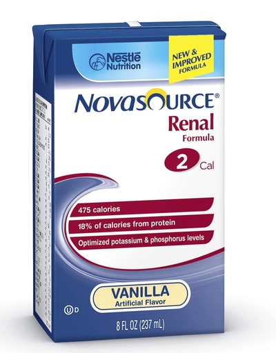 [BRSWI237OEGGCEDK] Novasource Renal Nutritional Supplement ( NOVASOURCE RENAL, 8OZ BRIKS ) 27 Each / Case