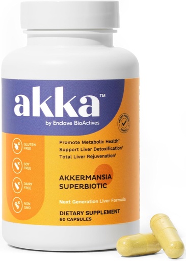 [BRSRAEICAQARS3LD] AKKA Premium Liver Cleanse Detox&Repair Superbiotic: 肝解毒、再生、および修復 生存者サポート サプリメント 生体用殺菌剤 Akkermansia | 死亡 | 代謝 | 免疫