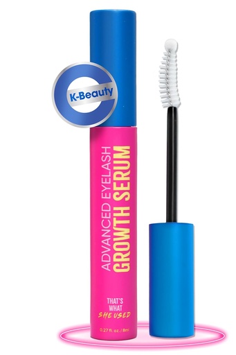 [BRSROAYEOQBAG3AU] [K-Beauty] That's What She Used Advanced Eyelash Growth Serum and Brow Enhancer | Longer, Thicker & Fuller Voluminous Eyelash Serum to Grow Lashes | Paraben, Gluten Free (8ml, 0.27 fl oz)