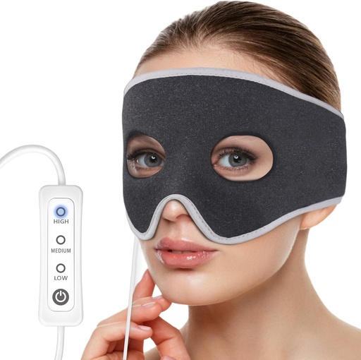 [BRSRO23RBYNGODY6] Sinus Pressure Relief Heated Mask Face Heating Pad Relieve Sinus Pain, Sinusitis Treatment, Headache, Nasal Congestion, 3 Heat Settings, Warm Compress Therapy, Washable (Non-Rechargeable)