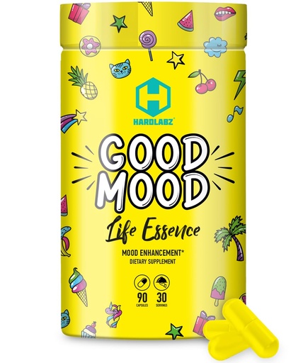 [BRSROFA5A4NAKC3X] Good Mood - All Natural Nootropic with Lion's Mane Mushroom and Herbal Extracts for Cognitive and Mental Support - Stress Relief, Brain Performance, Mood Enhancement, 90 Capsules