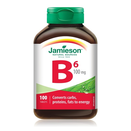 [BRSWIEIZOQMGAYD2] Jamieson Vitamin B6 (Pyridoxine) 100 mg, 100 tabs