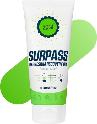 [BRSW2GACAQFGOETH] Surpass Professional Magnesium Menthol Gel for Athletes | Muscle Cooling Effect | Boosts Post-Activity Recovery & Performance | Helps Prevent Cramps | High-Absorption Topical Magnesium (6.76oz)
