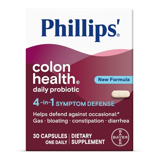 [BRSWKH3ZBZ4GKE3J] Phillips' Colon Health Probiotic Capsules, 30 Count Bottle - Pack of 3