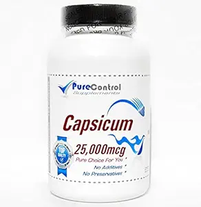 [BRSWKZI5BJ6GAGTC] Capsicum 25,000mcg // 200 Capsules // Pure // by PureControl Supplements