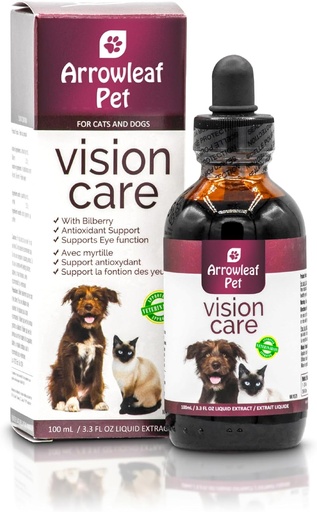 [BRSROBAYDENQA3T6] Vision Care by NaturPet Inc for Cats and Dogs | with Bilberry | Eye Support | 100mL Herbal Tincture