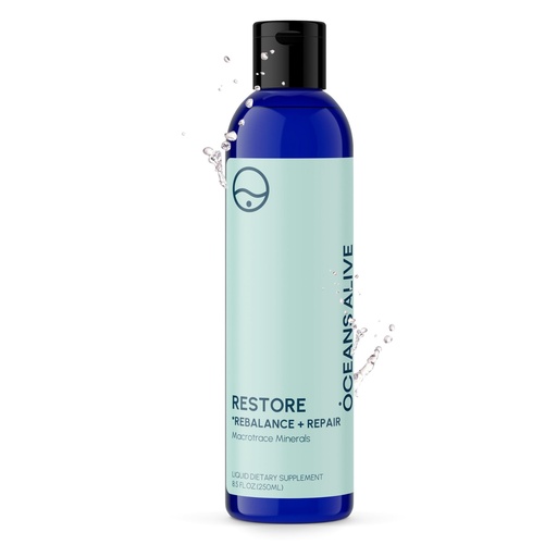[BRSWKZQPCV6GMF3U] Restore - Rebalance + Repair Liquid Drops – Ionic Trace Mineral Solution for Hydration, Electrolytes & Mineral Supplement Support, Mineral Rich Liquid Trace Elements, 8.4 fl oz