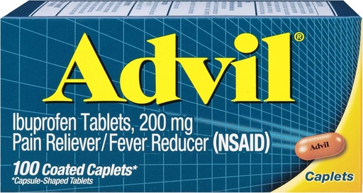 [BRSWIYQOAQBAI2TY] Capettes Advil 200mg 100 Chaque