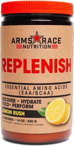 [BRSWGBI2OIGRYELL] Arms Race Nutrition Replenish Essential Amino Acids (EAA/BCAA) 30 Servings (Lemon Rush)