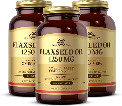 [BRSWIZ34OIPGG2TO] Flaxseed Oil 1250mg 100 SG 3-Pack