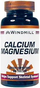 [BRSWIYYLBADGC336] Windmill Calcium Magnesium Tablets - 60 Ea