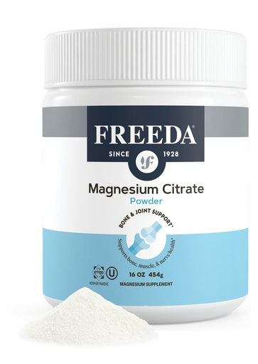 [BRSW2HYOABYR63Q2] Magnesium Citrate Powder (420mg Elemental Magnesium) – Unflavored & Corn-Free – Pure Powder for Muscle, Nerve & Bone Health – Made in USA, 16 oz (150 Servings)