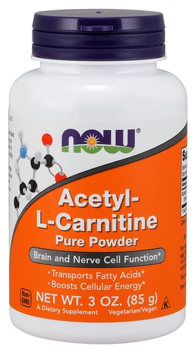 [BRSWI2QGDIGWGCLC] Acetyl-L Carnitine, PURE POWDER, Powder 3 OZ by Now Foods (Pack of 3)
