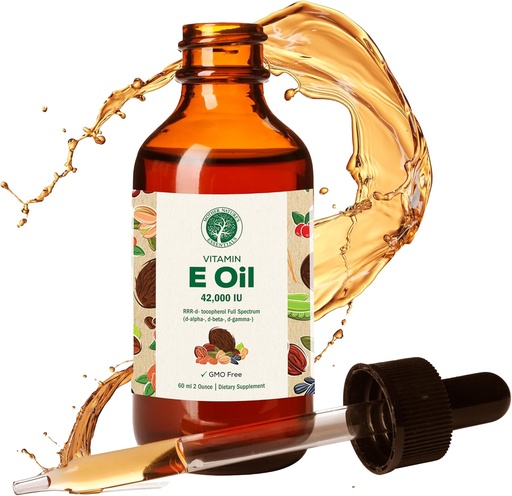 [BRSWGFQBCEORQH3J] Mother Nature's Essentials Vitamin E Supplement 42,000IU, 2 oz