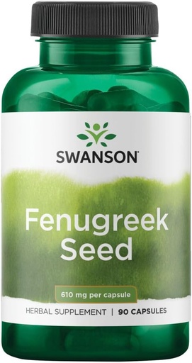 [BRSWIYINO4GB4A3O] Swanson Full Specturm Fenugreek Seed - Herbal Supplement - (610 Milligrams 90 Capsules)