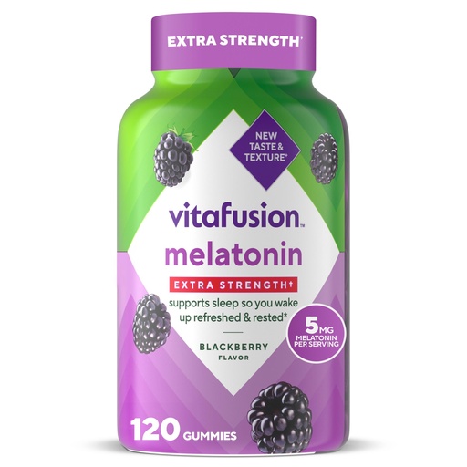 [BRSWIHIDBYJQODTY] Vitafusion Extra Strength Melatonin Gummy Vitamins, 5mg, 120 ct Gummies
