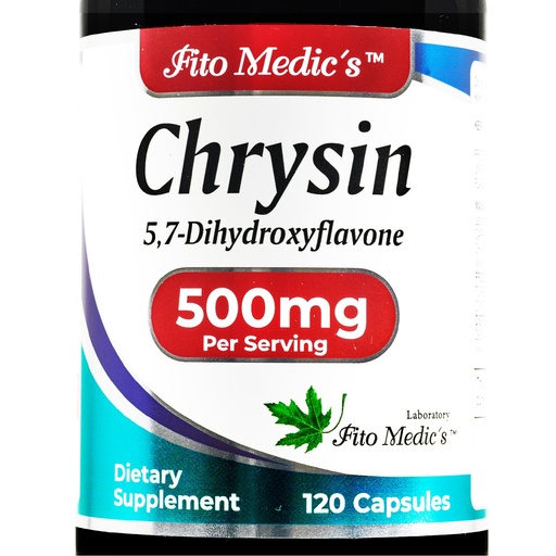 [BRSRMBQCBAMRQDTO] FITO MEDIC'S Lab Chrysin with Passion Flower Supplement, 120 Capsules