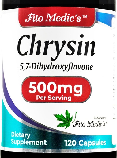 [BRSRMBQCBAMRQDTO] FITO MEDIC's - Chrysin - 500mg - 与 - 激情花 - 120 capsules,超高吸附s.