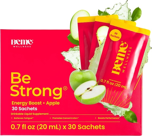 [BRSROGAOOF7Q4FAZ] BeMe Vitamin B12 Liquid Shot, BeStrong - Vitamin B 12 Drinkable Liquid Supplement Supports Energy Boost, Focus, & Concentration - Guarana, Taurine, & Collagen Supplements Promote Recovery (30 Sachets)
