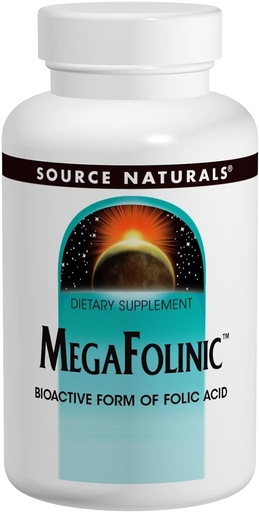 [BRSWIZ35CEDBGCLC] Mega Folinic Source Naturals, Inc. 120 Tabs