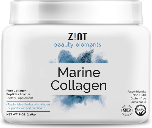 [BRSWYZINPMORMELO] Hydrolyzed Marine Collagen Powder (8 oz): Anti Aging Collagen Peptides Protein Supplements from Japan - Unflavored, Paleo Certified, Sustainable, Non GMO - Beauty, Skin, Hair & Nails