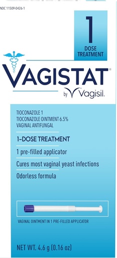 [BRSWYFIQCAARMDYY] Vagisil Vagistat 1 Day Single-Dose Yeast Infection Treatment for Women, Antifungal Ointment Helps Relieve External Itching and Irritation, 1 Pre-Filled No Touch Vaginal Applicator (Pack of 1)