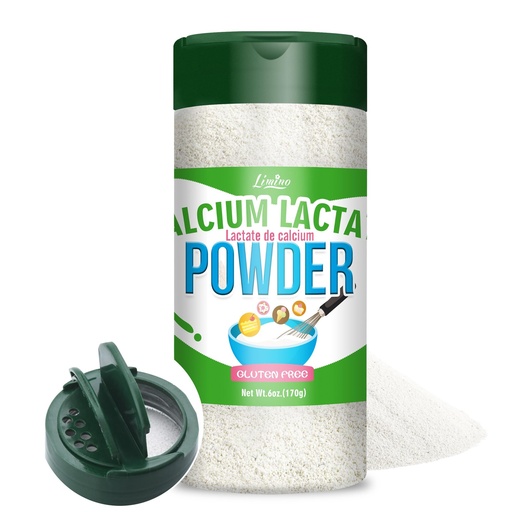 [BRSRAGA3O54BS2D2] Calcium Lactate Powder, 6oz Pure Calcium Lactate Food-Grade, Helps Neutralize Food Acidity, Non-GMO Food Stabilizer and Bulking Agent for Dairy Products, Breads, Pastries, Ice Cream, Jellies