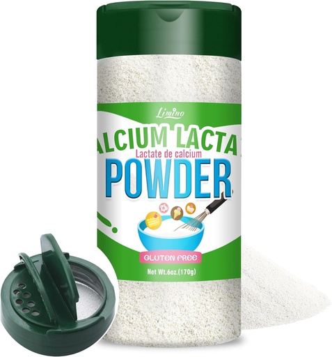[BRSRAGA3O54BS2D2] Kalcium-laktát por, 6oz Tiszta kalcium-laktát Food-Grade, Segít semlegesítő élelmiszer-savasság, nem-GMO Food Stabilizer és Tömörítő Agent tejtermékekhez, Kenyér, Tészta, jégkrém, zselék