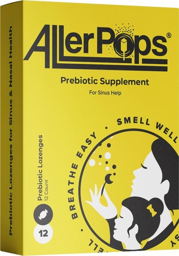 [BRSW223YAABBQFIV] Prebiotic Supplement- Long Lasting Nasal/Sinus Health, Immune Balancing - Complete Nutrition for Airway Probiotics, 12 Gummy Lozenges