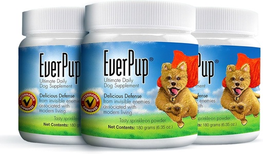 [BRSWKZQCCYPQCDT2] EverPup Multivitamin Dog Supplement - Glucosomine " Apoptogens for Hip " Joint Health + Probiotics " Prebiotics with Enzymes for Digestion