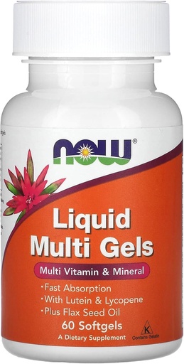 [BRSWIYQPAUPGO2I5] Now Foods Liquid Multi Softgels 60 Sgels