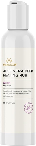 [BRSWIZYFCIFAYYAZ] Swanson Aloe Vera Deep Heating Rub 8 fl Ounce (237 ml) Gél