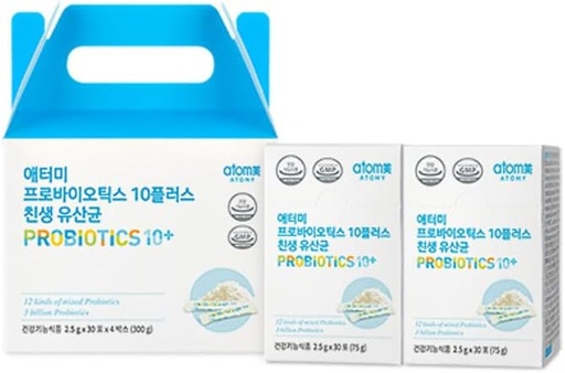 [BRSROBAROAMWE2DV] Korean Health Product Probiotics10+ for Women & Men to Help Maintain Good Flora 300g(2.5gx120) - Eat 1pack Per Day