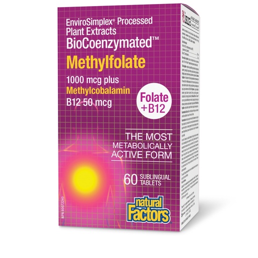 [BRSWGZY5B4NREEYY] Natural Factors Biocoenzymated Methylfolate 1000Mcg, 60 CT