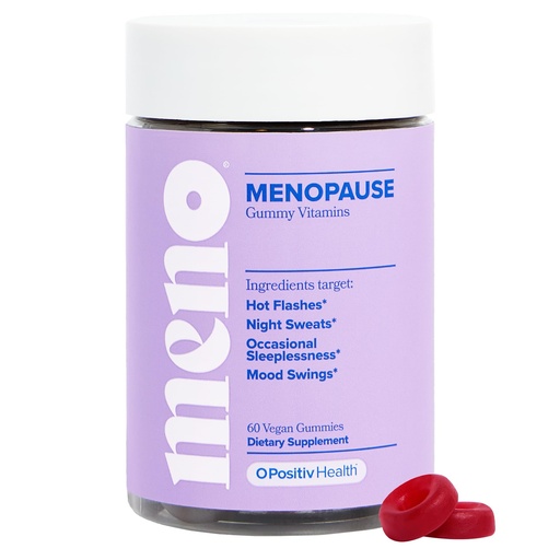 [BRSRAZYOAUBQMC3B] O Positiv MENO Gummies for Menopause, 30 Servings (Pack of 1) - Hormone-Free Supplements for Women with Black Cohosh & Ashwagandha KSM-66 - Helps Alleviate Hot Flashes, Night Sweats, & Mood Swings