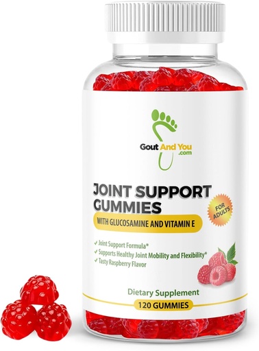 [BRSW2EIBBN7BYF37] 120 Extra Strength Joint Support Chewable Gummies with Glucosamine & Vitamin E - Natural Joint & Flexibility Support