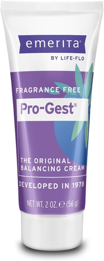 [BRSWIYTYDEIBQGDC] Emerita by Life-flo Pro-Gest Balancing Cream - Progesterone Cream for Women - Original Balancing Cream with USP Progesterone from Wild Yam, Fragrance Free, Made Without Parabens, 60-Day Guarantee, 2oz